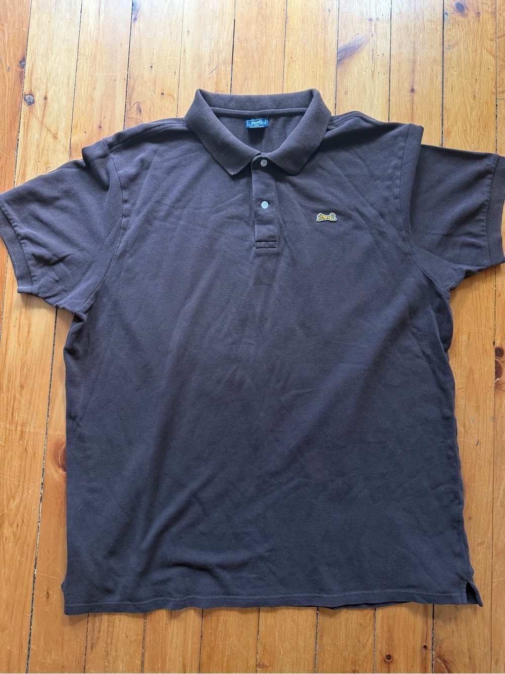 Vintage Le Tigre The Classic Polo Shirt Men’s 3XL 100% Cotton Brown